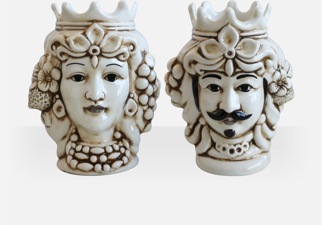 oggettistica regalo teste di moro siciliane di ceramica